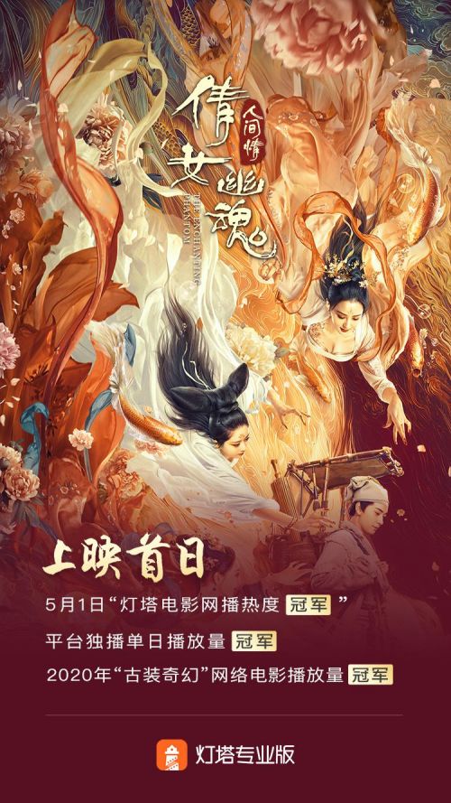 《倩女幽魂：人間情》獲燈塔電影網播熱度5.1單日冠軍！